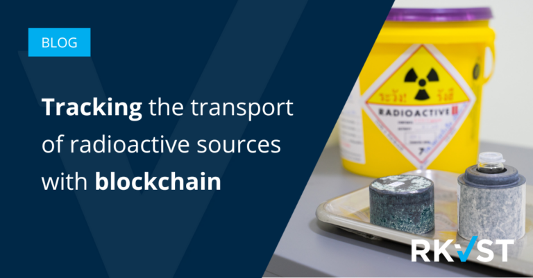 Tracking the transport of radioactive sources with blockchain